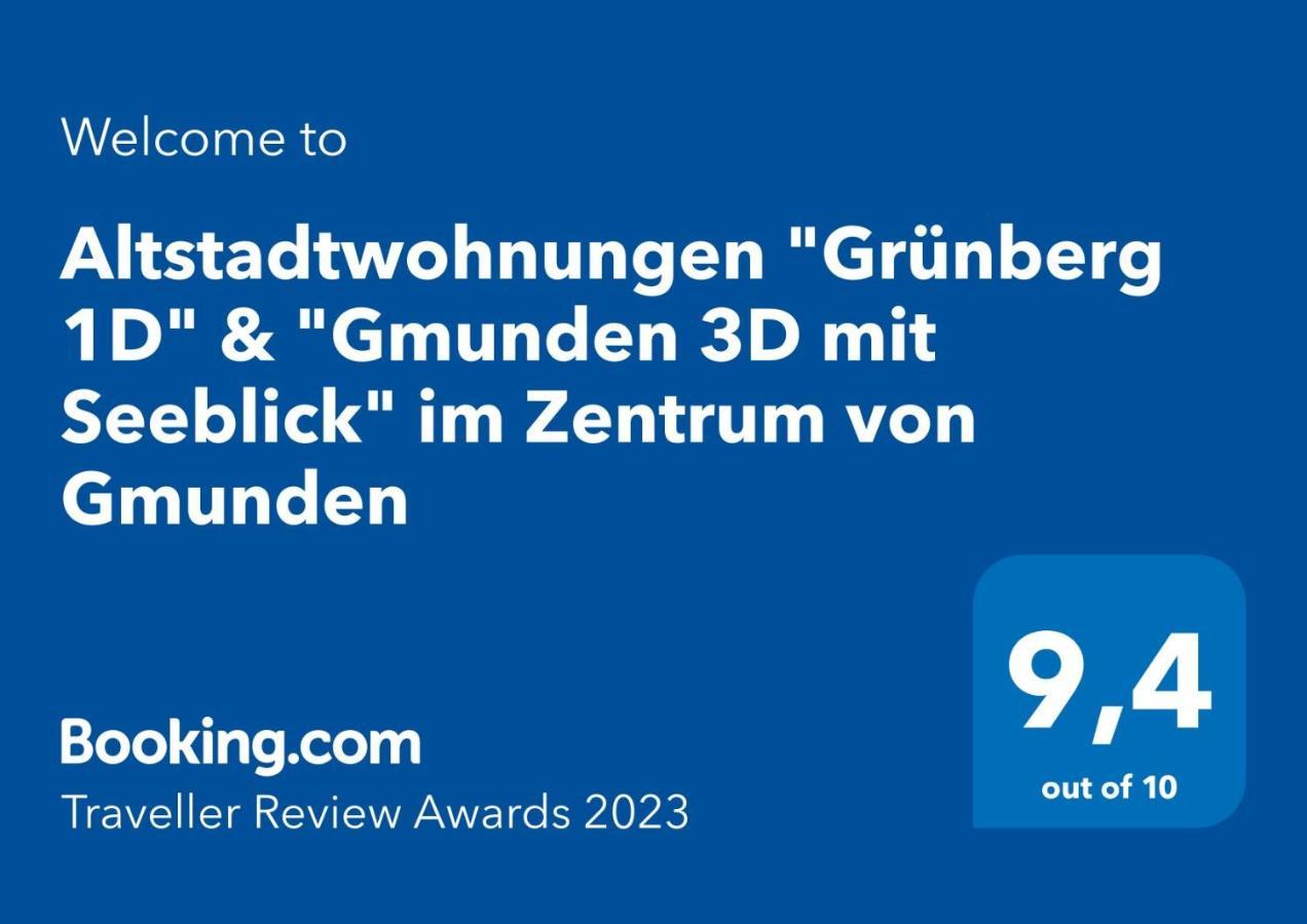 Altstadtwohnungen "Grunberg 1D" & "Gmunden 3D Mit Seeblick" Im Zentrum Von Гмунден Экстерьер фото